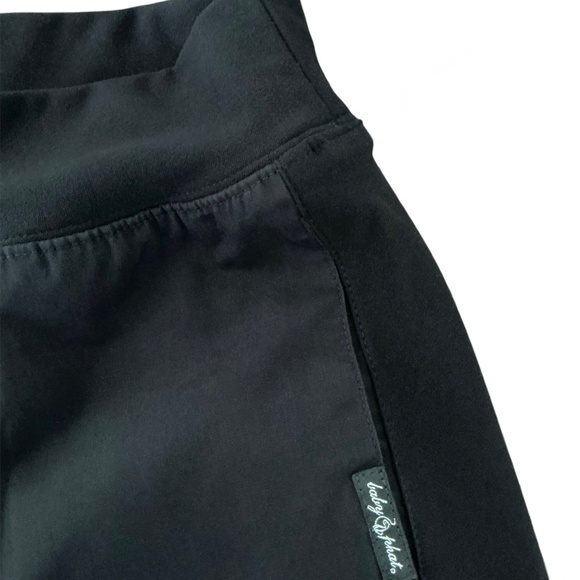 Women's Black Baby Phat Scrub Pants - Picture 3 of 3